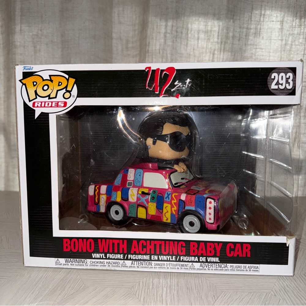 Funko Pop! Rides Bono with Multicolor Car *box has blemishes*